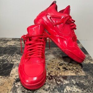 Air Jordan 4 11lab4 patent Red SZ 10.5 “NO BOX”